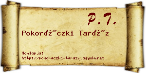 Pokoráczki Taráz névjegykártya